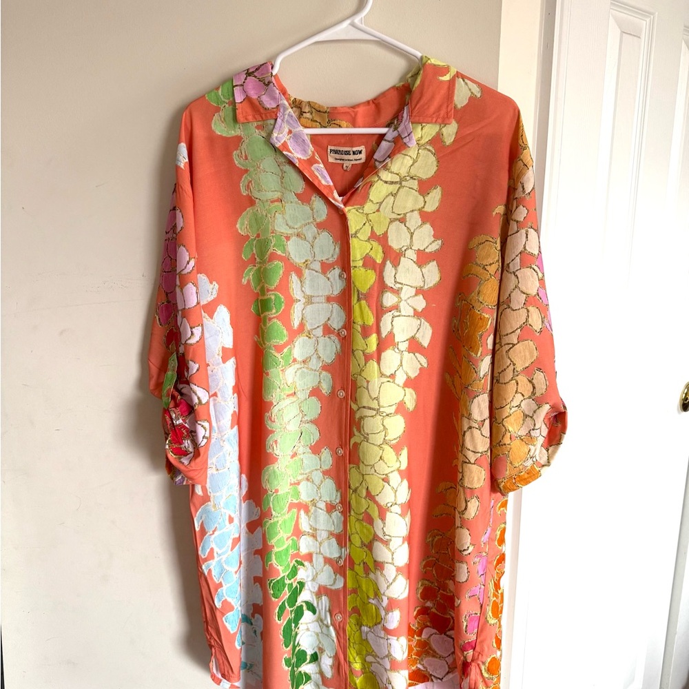 Paradise Now Puakenikeni Shirt Dress